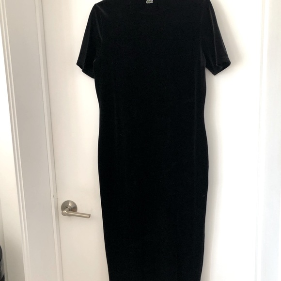 Lacoste dress. Black velvet. Size 40 = large. new - Picture 2 of 2